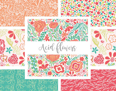 Acid flowers collection - Surface Design.