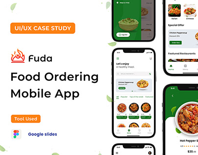 Project thumbnail - FOOD ORDERING APP UI | CASE STUDY