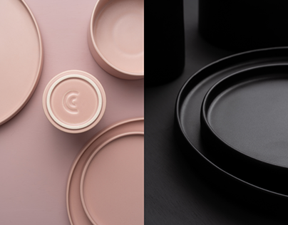 Pink & B Black Dinnerware Product Photoshoot - Portugal