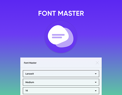 Logo Design for Font Master Figma Plugin
