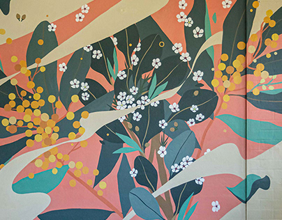 Mural / Wattle Bouquet