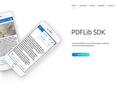 Concept landing page for PDFLib SDK