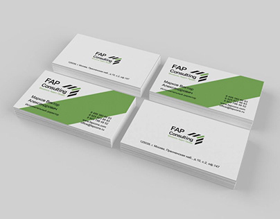Business card for consulting company