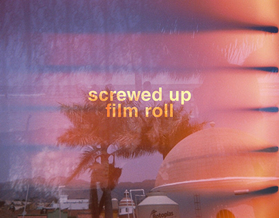 Screwed up film roll