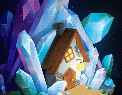 Project thumbnail - Cabin in the crystal mine