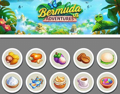 UI set for project Bermuda Adventures