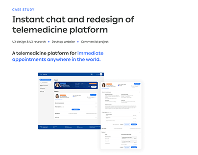 Telemedicine platform redesign