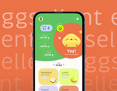 Project thumbnail - UI Redesign- Food Diary App