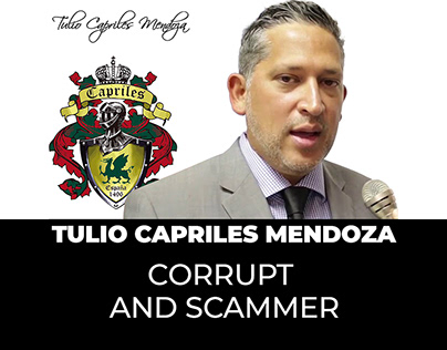 Tulio Capriles Mendoza, persecuted for corruption