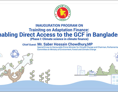 Inauguration program on training on adaptation finance