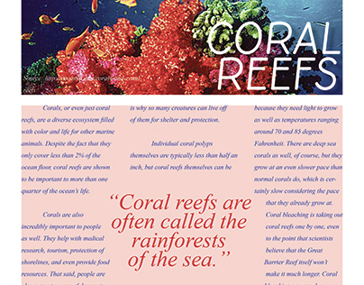 Coral Reefs research paper