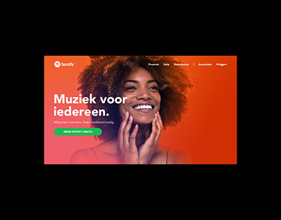 Spotify Landing Page Redesign