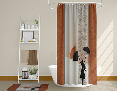 Shower Curtain and floormat design