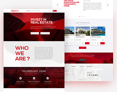 REXY | Real Estate Landing Page
