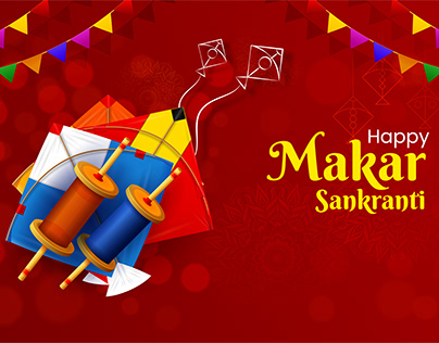 Happy Makar Sankranti vector collection