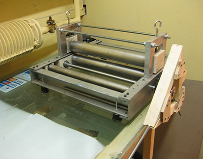 Homemade etching press