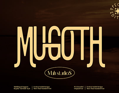 mugoth sans serif style font
