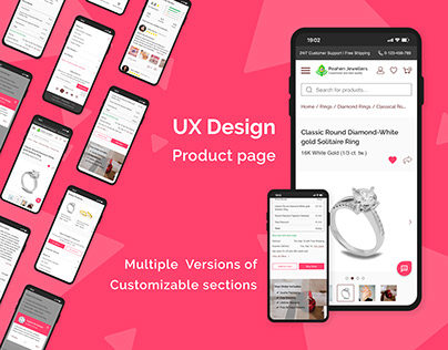Product Page UX for Jewellery shop - Mobile Design