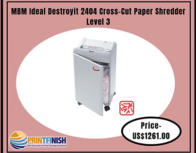 MBM Ideal Destroyit 2404 Cross-Cut Paper Shredder Level