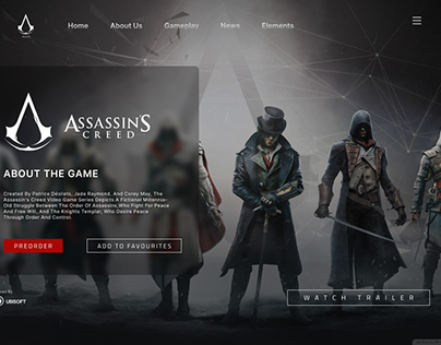 Assassins Creed Landing Page Redesign