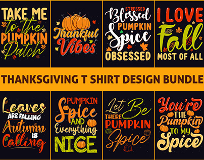 Best Thanksgiving T Shirt Design Bundle 4