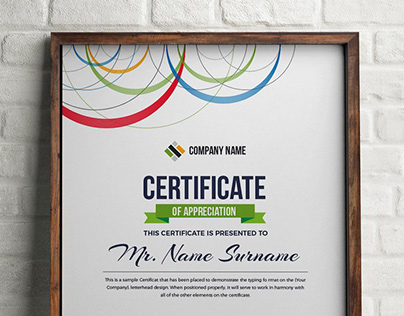 Floral Certificate Template