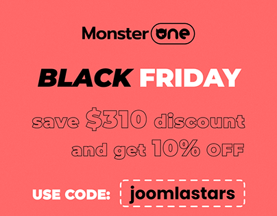 MonsterOne Black Friday Discount