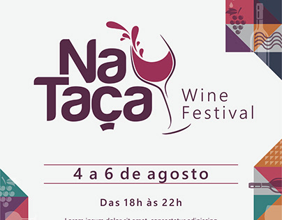 Cartaz - Na Taça / Festival de Vinho - Uptown RJ