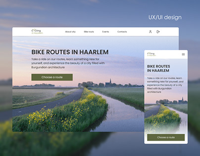 Bike routes in Haarlem | Adaptive | UX\UI