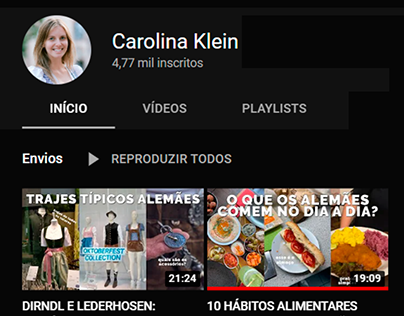 Edição de vídeos para YT e Thumbnail | Carolina Klein