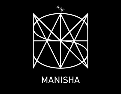 Name logo for MANISHA