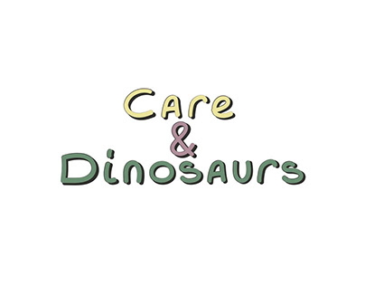 Визитка для эко-бренда косметики «Care & Dinosaurs»