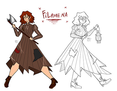 Filomena Character Design (WIP)