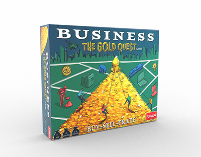BUSINESS- THE GOLD QUEST Board game