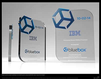 3DS Max - Custom Lucites_IBM Bluemix