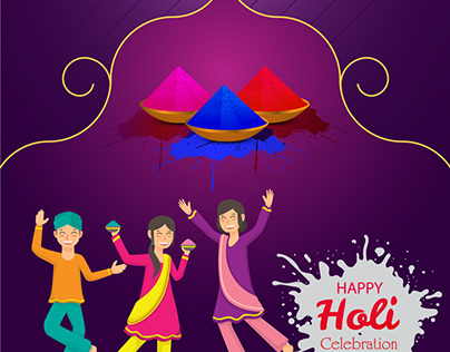 Happy Holi Projects | Photos, videos, logos, illustrations and branding on  Behance