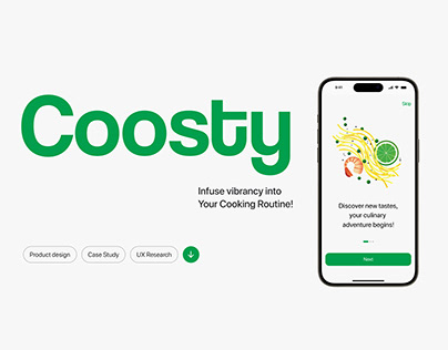 Coosty Recipe Mobile App | UX&UI Case Study