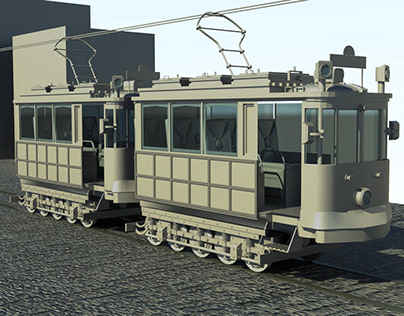 3D tramvay Modelleme - 3D Tram Modeling