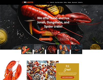WS Lobster – Free Restaurant WordPress themes / Seafood
