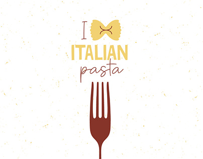 Pattern Collection "I Love Italian pasta"