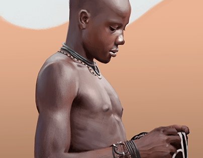 Pintura Digital - Himba Tribe