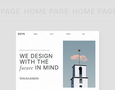 Architecture firm website design