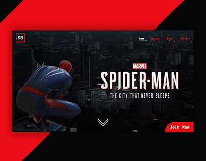 Marvel Spider-man Home Page Layout