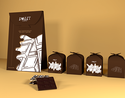 Product packaging design (SWEET CHOCO)