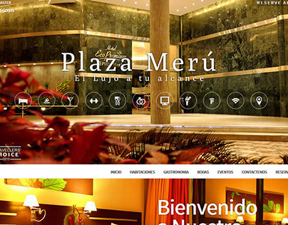 Pagina Web Hotel Plaza Meru
