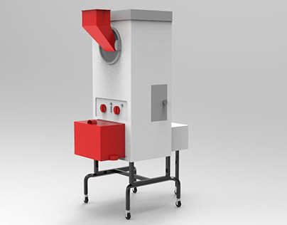 Modelado 3D / Máquina trituradora de cáscara de huevo