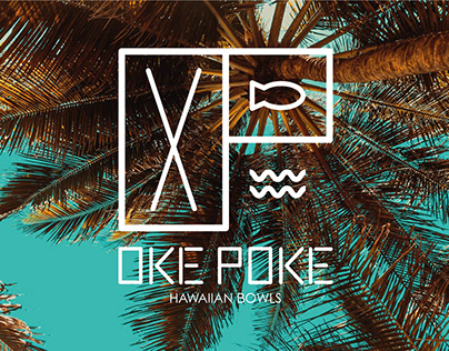OKE POKE - Pokebowl restaurant branding design