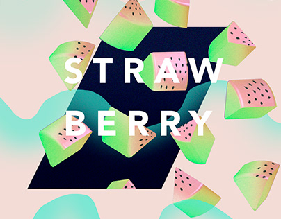 Poster design」「 Strawberry
