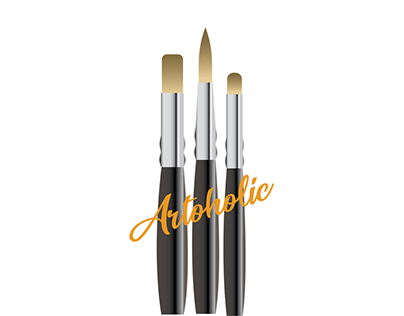 Artoholic creative logo