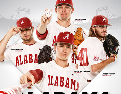 2022 Alabama Baseball Poster